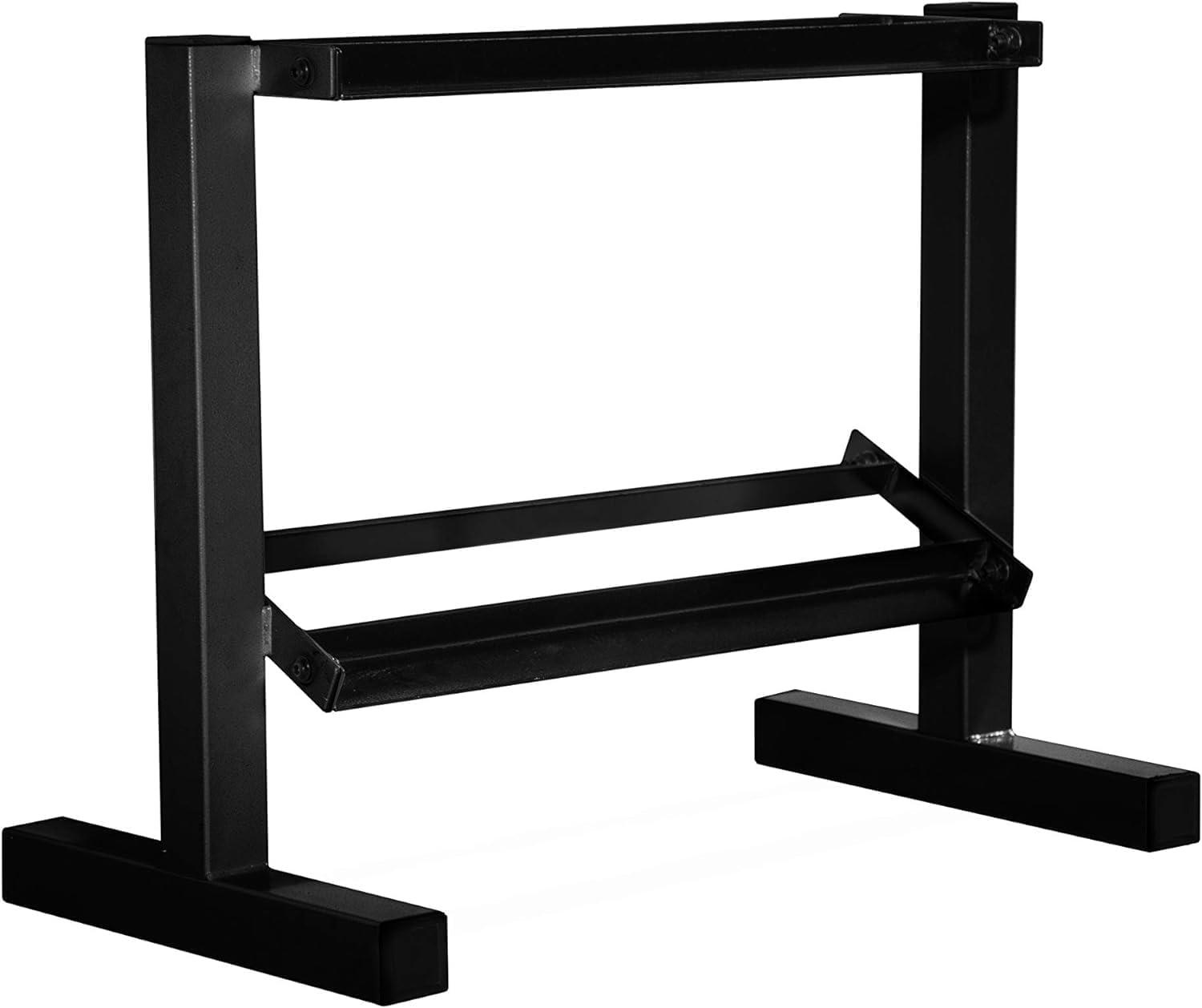 image:imageCAP Barbell 150 lb Dumbbell Set with 2Tier Rack Multiple OptionsBlack