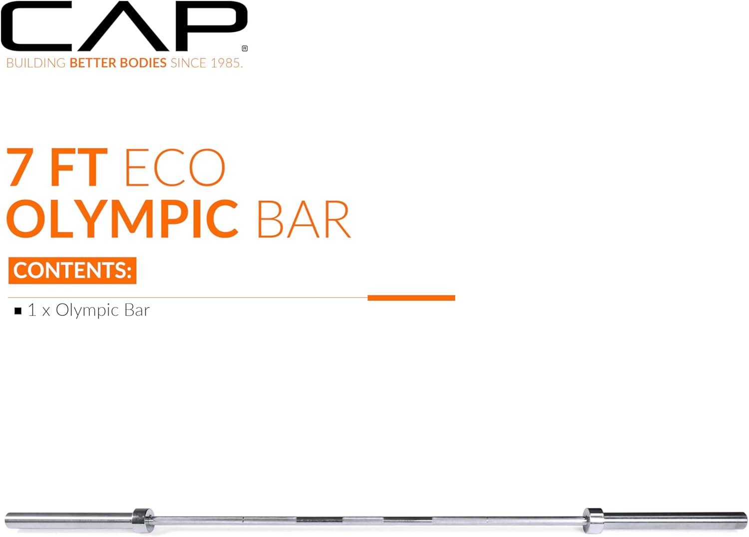 image:imageCAP Barbell 2Inch Olympic 7 ft Barbell Bars Multiple OptionsChrome