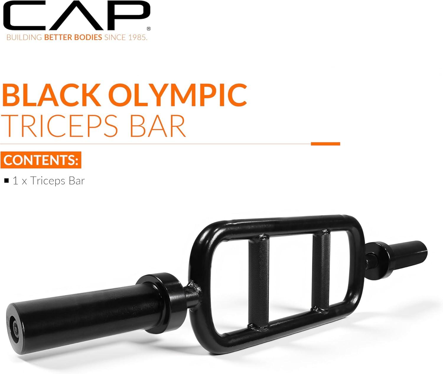 image:imageCAP Barbell 34 Olympic Triceps Bar Black OBIS34SB