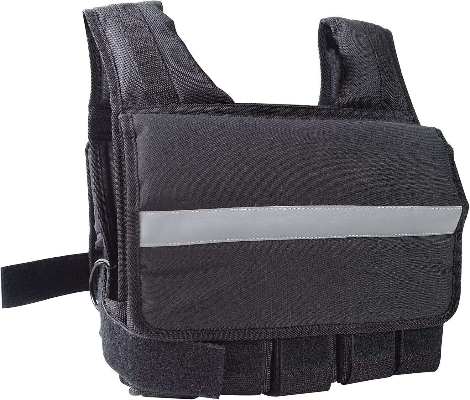 image:imageCAP Barbell Adjustable Weighted Vest 20150 lbs HeavyDuty Workout Vest with Removable Iron Weights for Strength Training Cardio Running and Calisthenics20lbsS