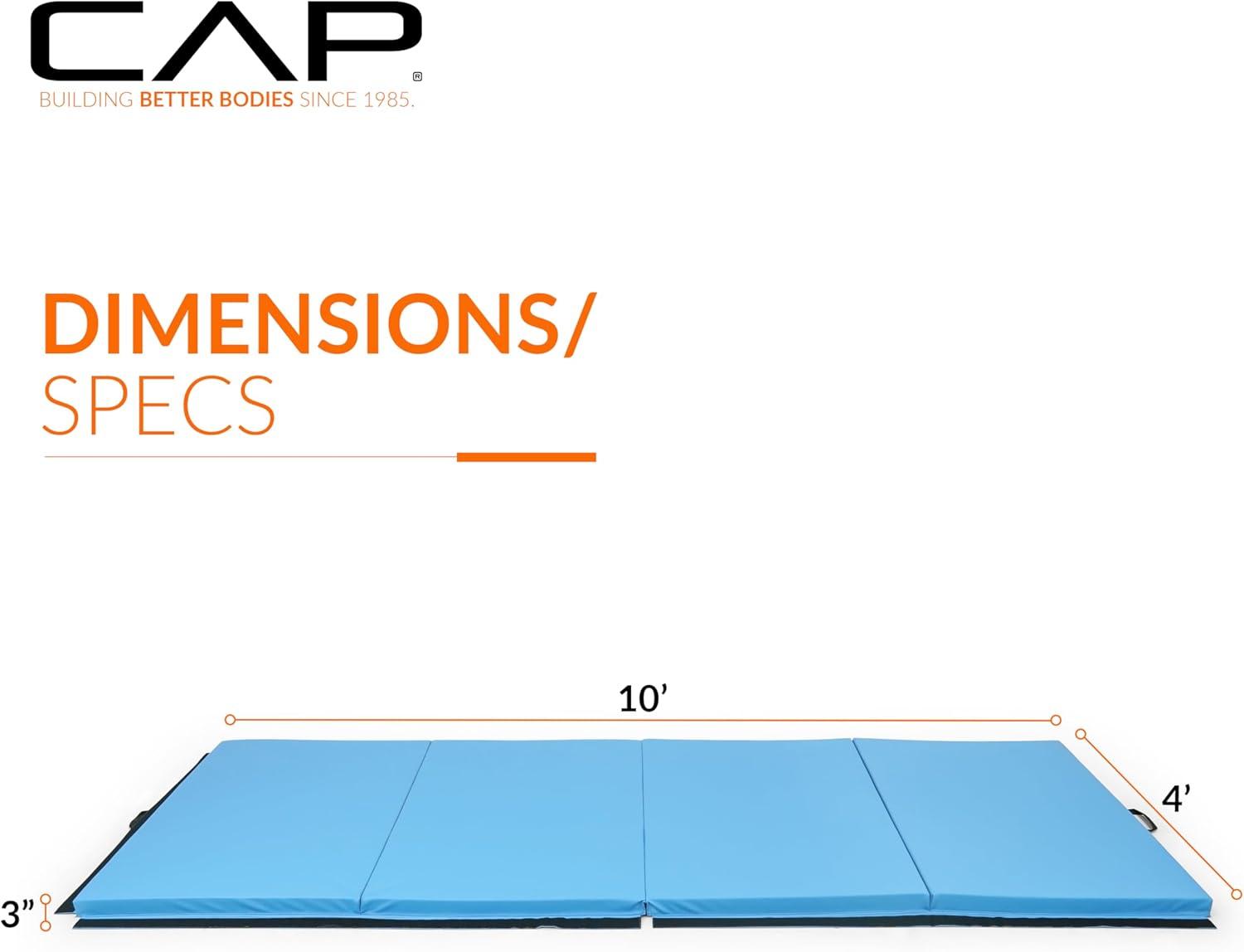 image:imageCAP Barbell All Purpose Folding Anti Tear Exercise Training Aerobic Fitness Gym amp Gymnastics Balance Mat Multiple colorsBlue
