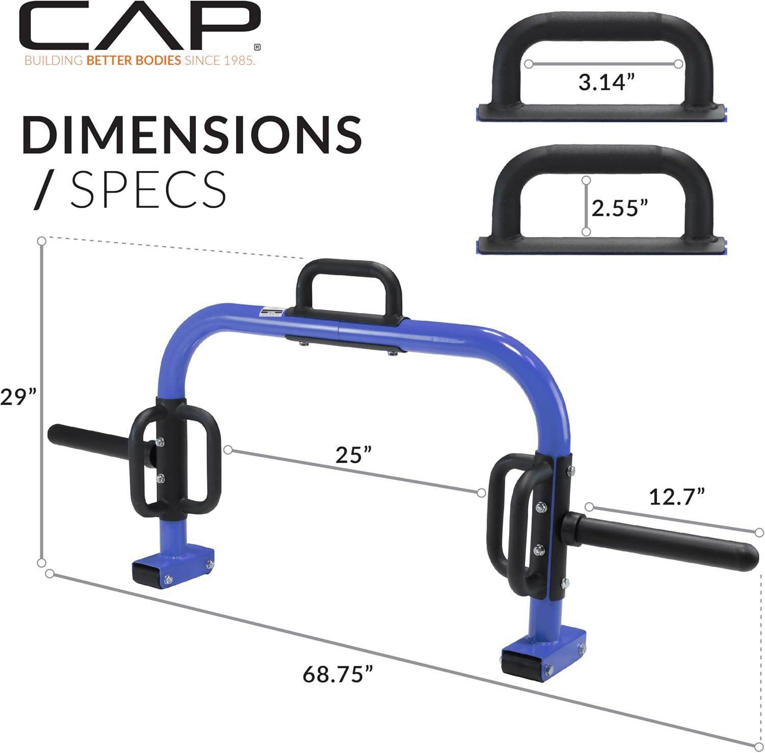 image:imageCAP Barbell Deluxe Open Trap Bar Hex amp Shrug Bar for Olympic amp Standard PlatesBlue