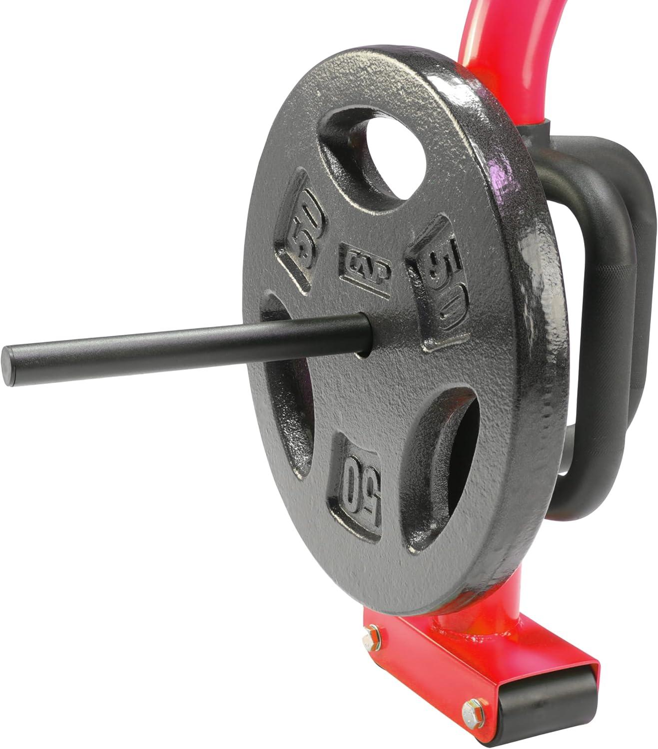 image:imageCAP Barbell Deluxe Open Trap Bar Hex amp Shrug Bar for Olympic amp Standard PlatesRed