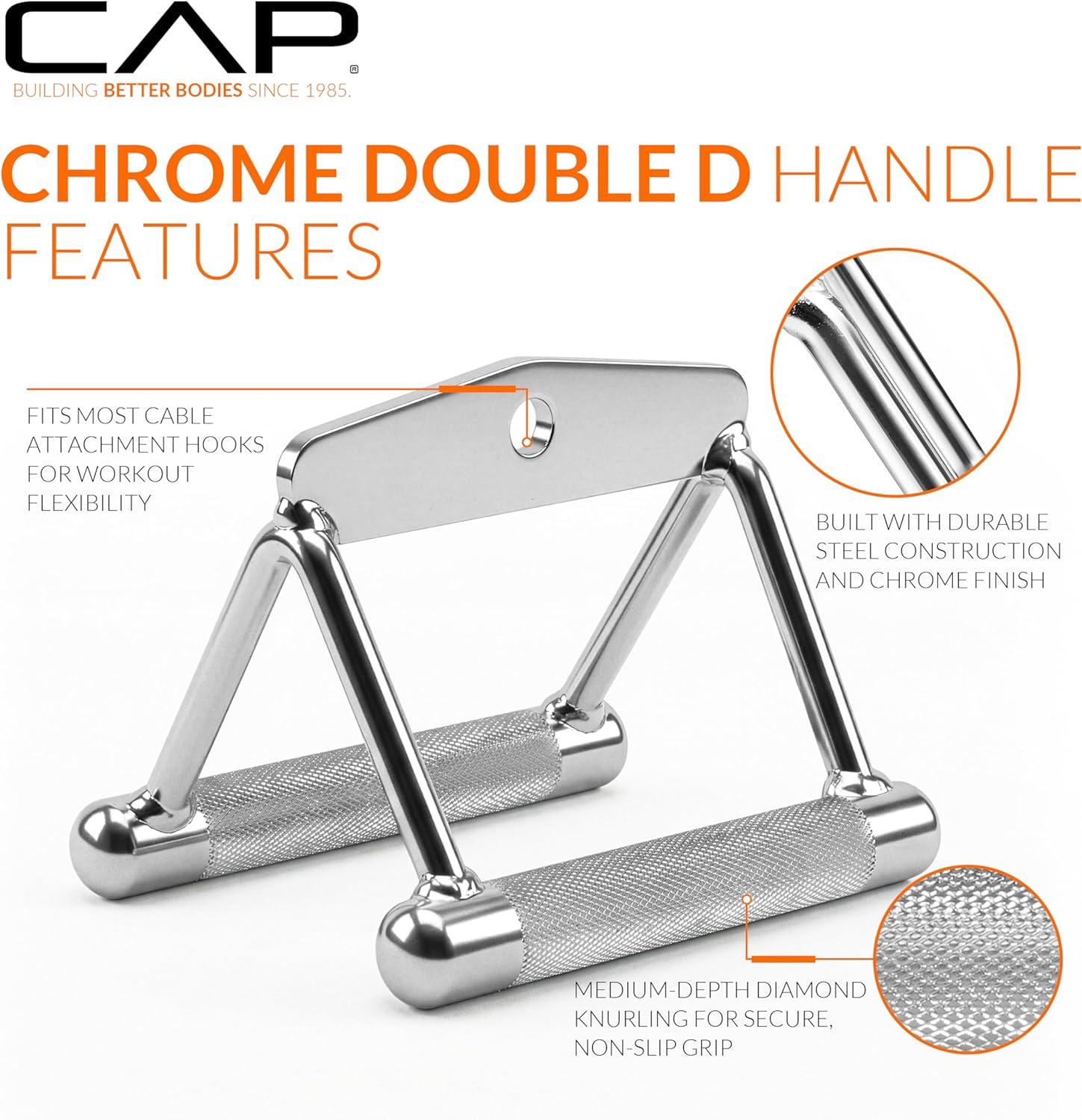 image:imageCAP Barbell Exercise Machine Attachment Multiple OptionsDouble D Handle