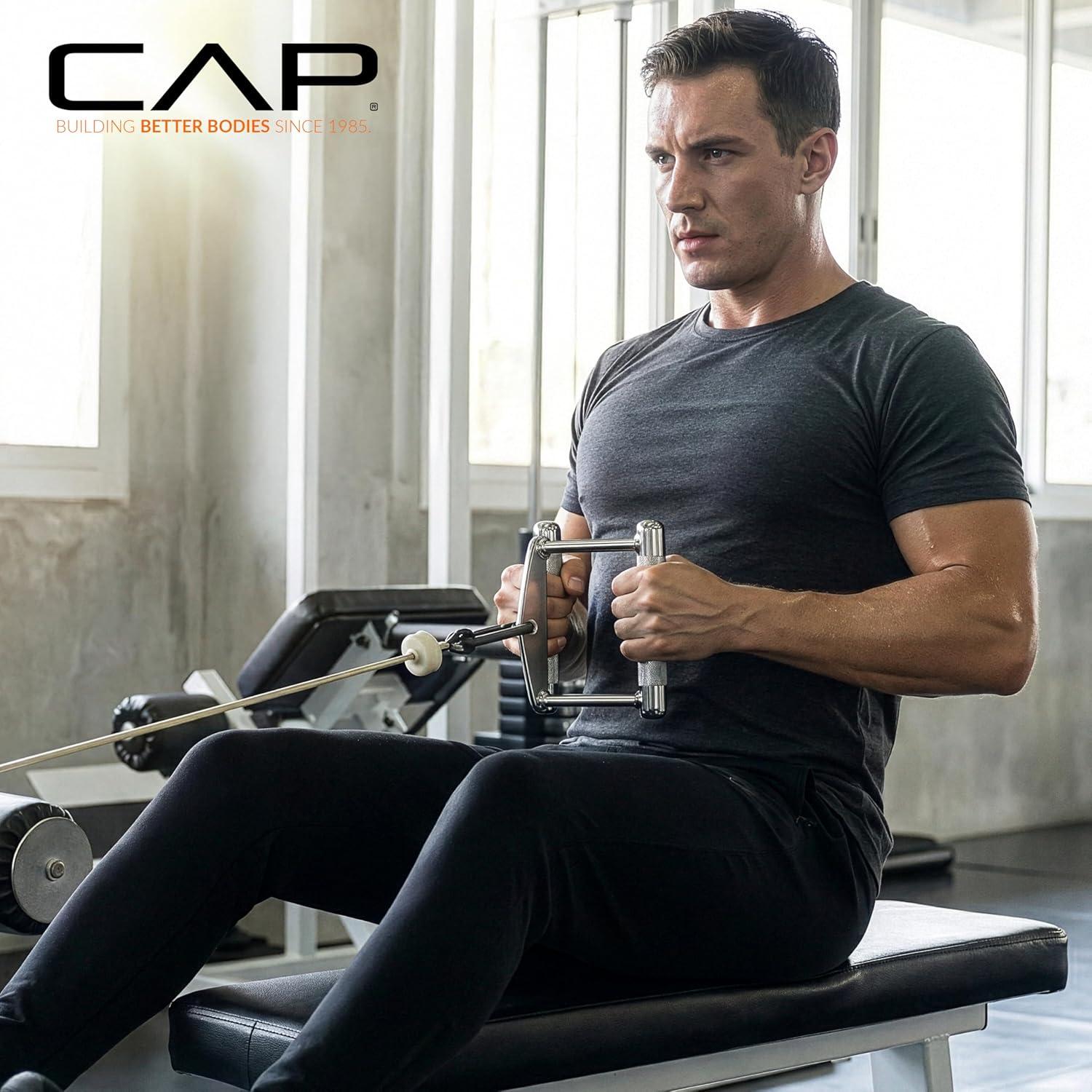 image:imageCAP Barbell Exercise Machine Attachment Multiple OptionsDouble D Handle