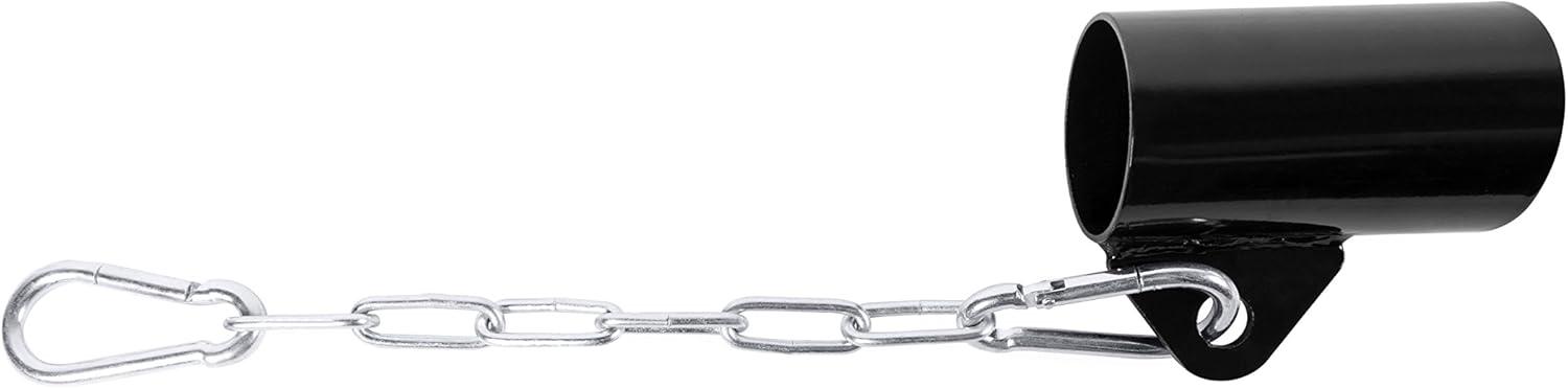 image:imageCAP Barbell Exercise Machine Attachments BlackEyelet with Chain Attachment Fits 2 Inch Bars
