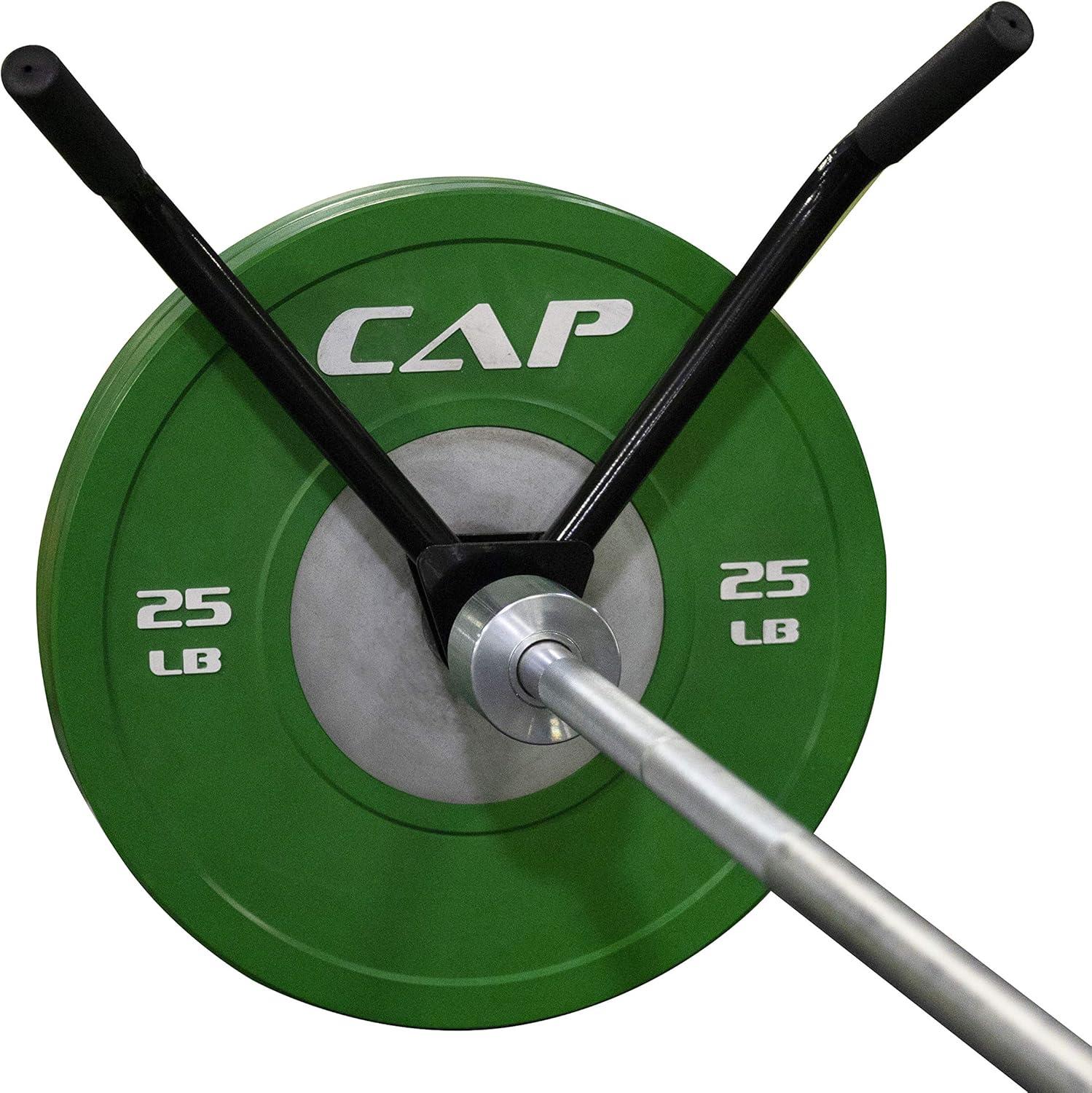 image:imageCAP Barbell Exercise Machine Attachments BlackPro Angled Handle Attachment Fits 2 Inch Bars