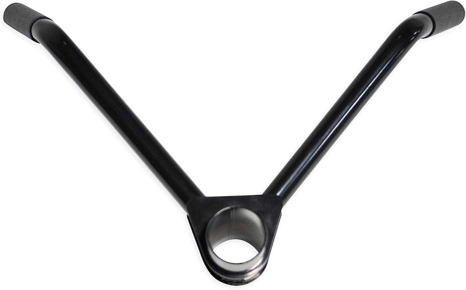 image:imageCAP Barbell Exercise Machine Attachments BlackPro Angled Handle Attachment Fits 2 Inch Bars