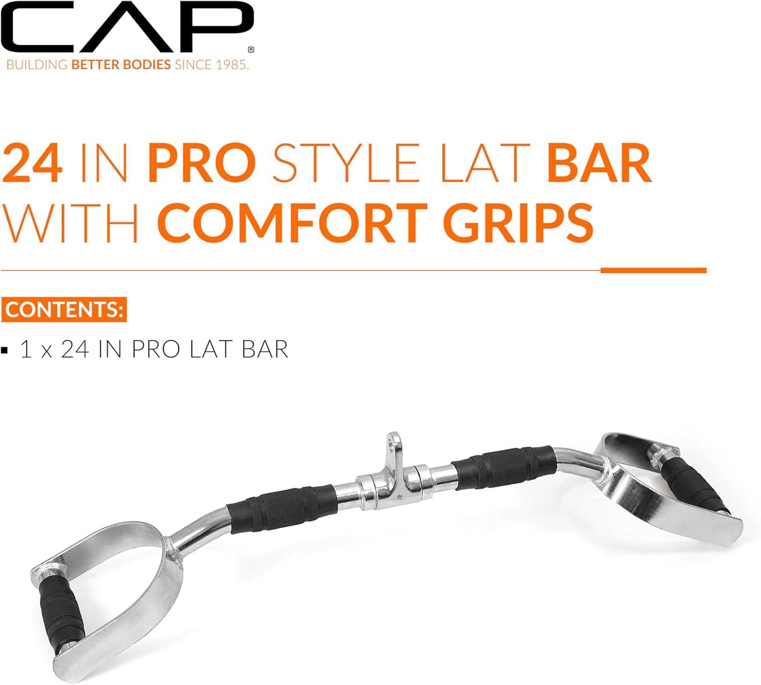 image:imageCAP Barbell LAT Exercise Machine Attachment Multiple OptionsChrome