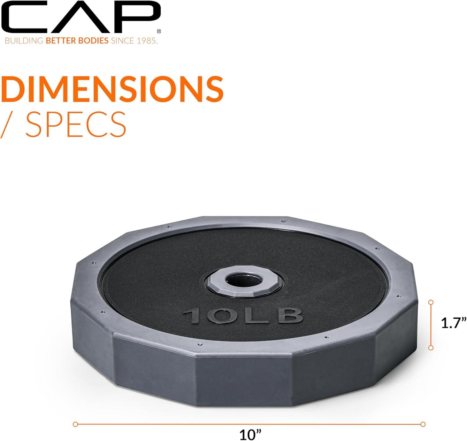 image:imageCAP Barbell MultiUse Adjustable Weight Set Versatile Dumbbell Barbell amp Kettlebell for FullBody Workouts 45lb and 66lb options40 lb Plate Pack Addon