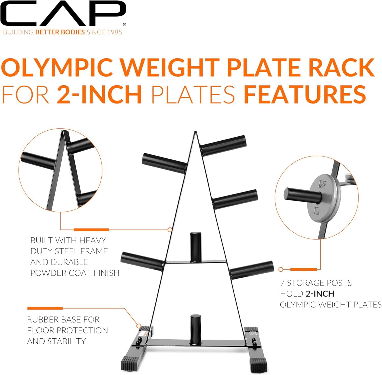 image:imageCAP Barbell Olympic 2Inch Plate Rack
