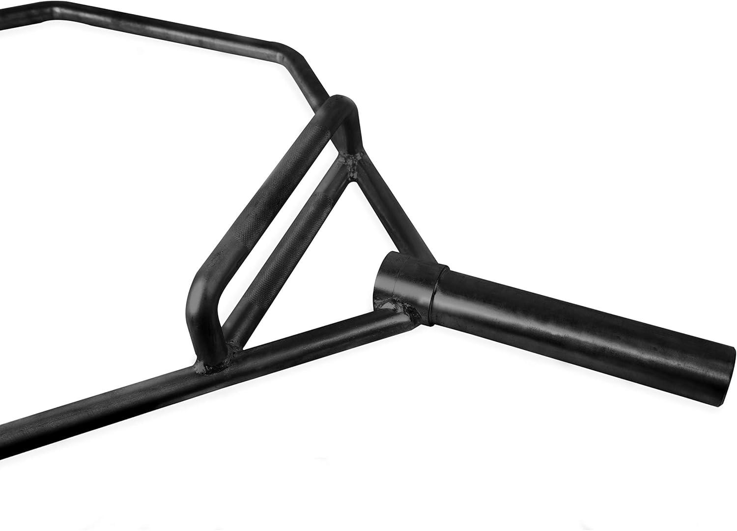 image:imageCAP Barbell Olympic Hex Trap Bar with Combo Grips Black