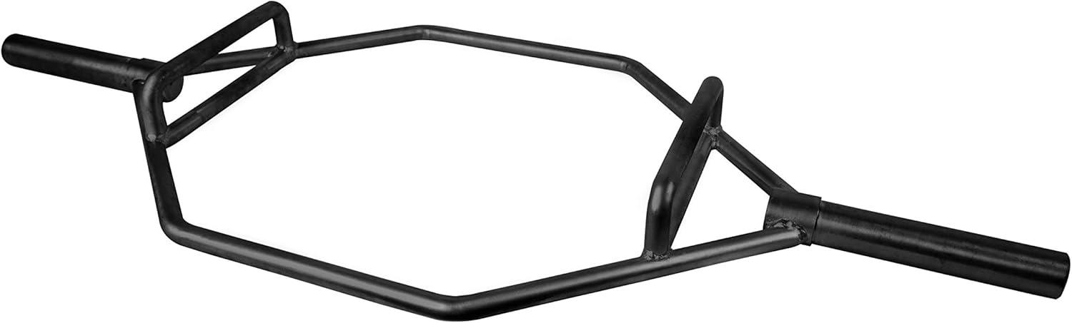 image:imageCAP Barbell Olympic Hex Trap Bar with Combo Grips Black