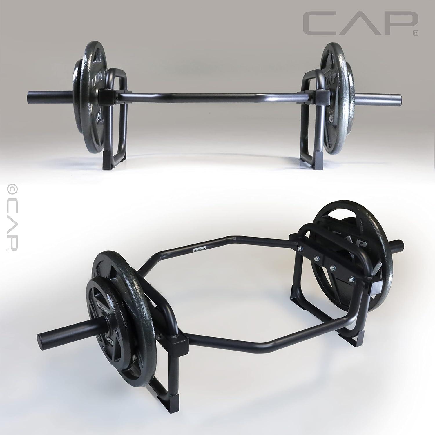image:imageCAP Barbell Olympic Trap Bar and Shrug Bar for DeadliftsBlack
