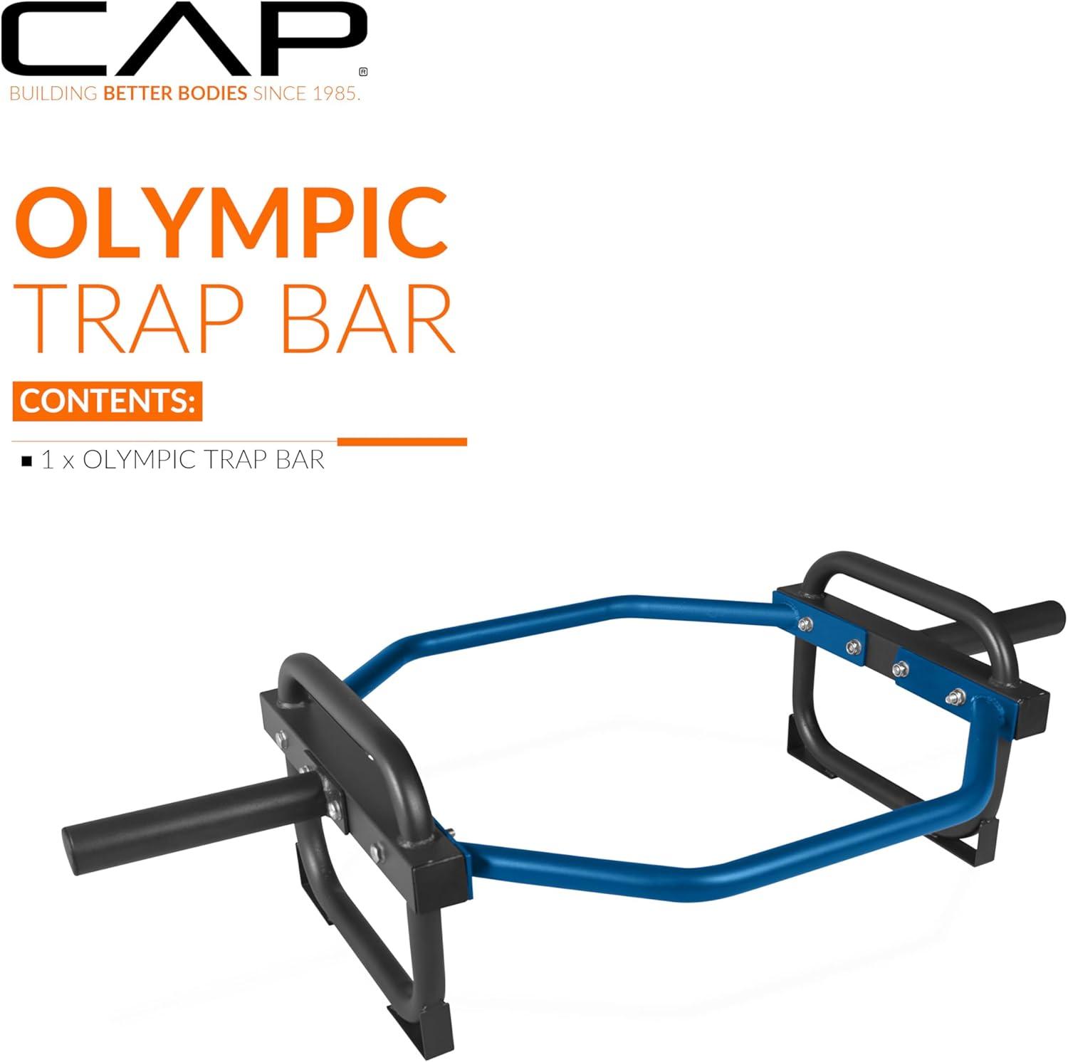 image:imageCAP Barbell Olympic Trap Bar and Shrug Bar for DeadliftsBlue