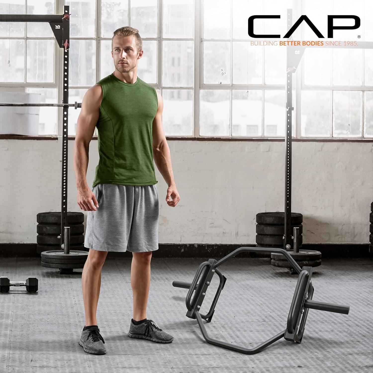 image:imageCAP Barbell Olympic Trap Bar and Shrug Bar for DeadliftsBlue