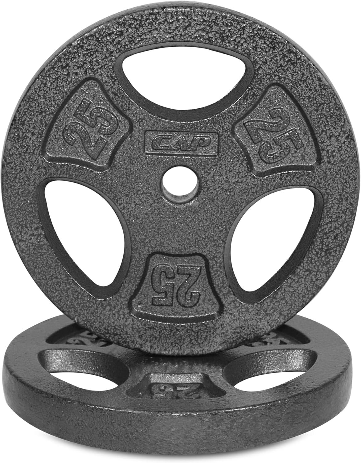 image:imageCAP Barbell Standard 1Inch Grip Weight PlatesBlack