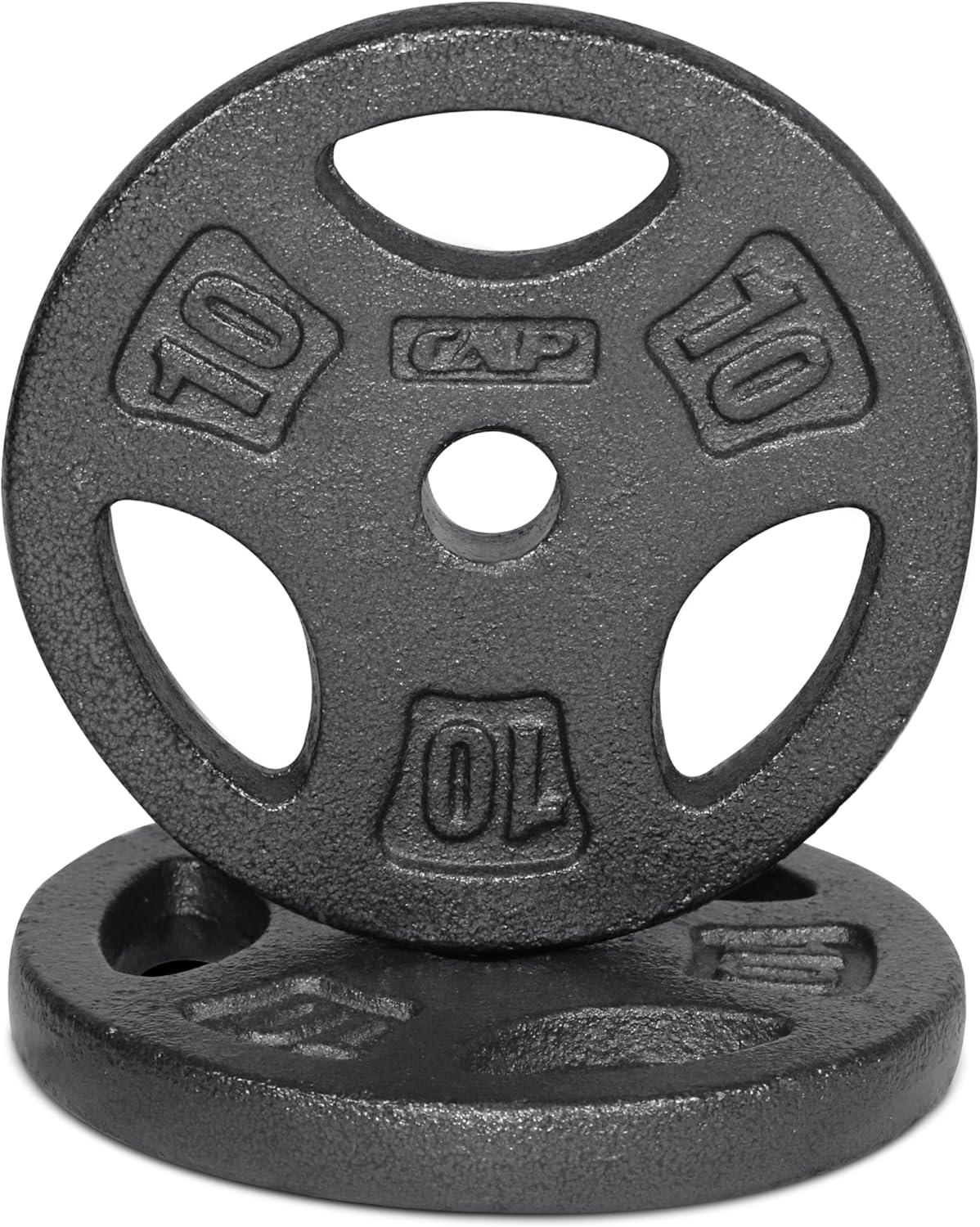 image:imageCAP Barbell Standard 1Inch Grip Weight PlatesBlack