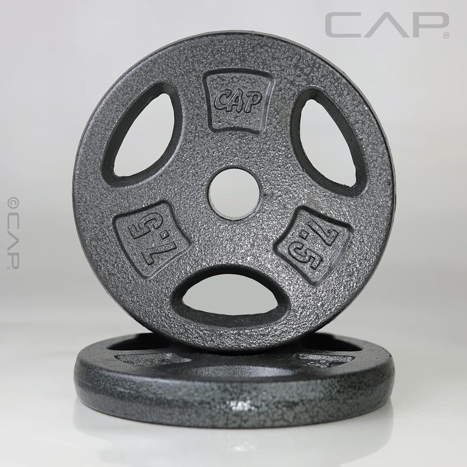 image:imageCAP Barbell Standard 1Inch Grip Weight PlatesBlack