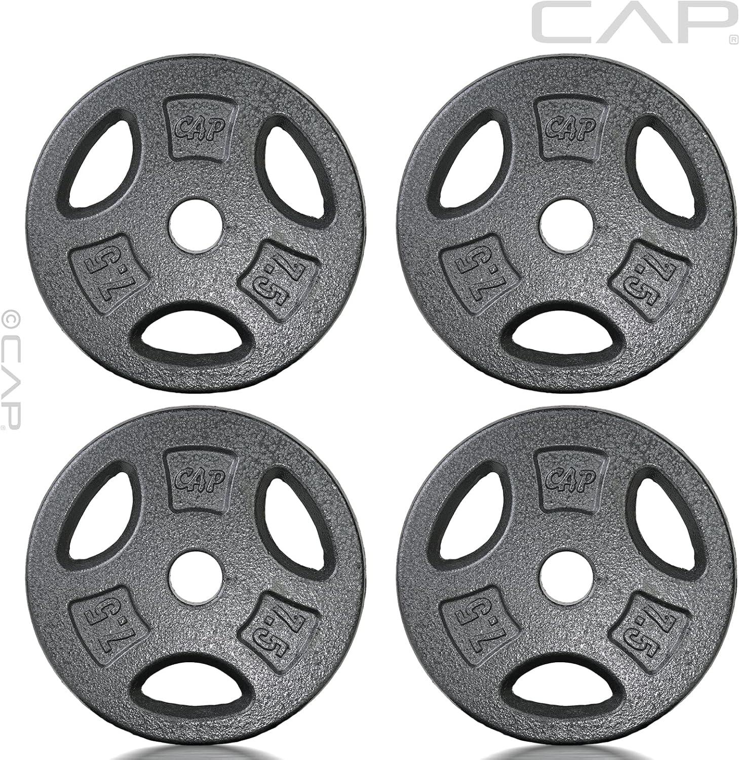image:imageCAP Barbell Standard 1Inch Grip Weight PlatesBlack