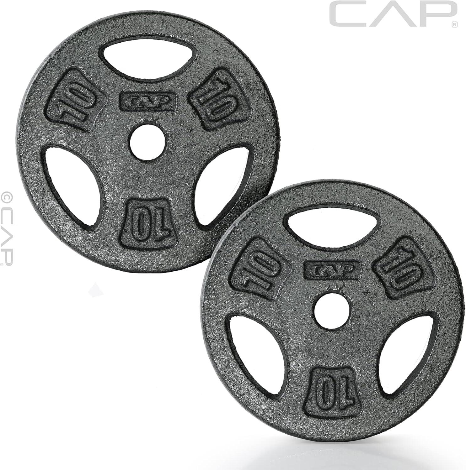 image:imageCAP Barbell Standard 1Inch Grip Weight PlatesBlack