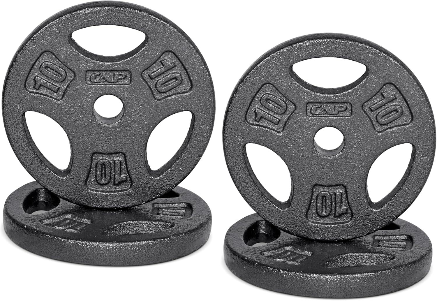 image:imageCAP Barbell Standard 1Inch Grip Weight PlatesBlack