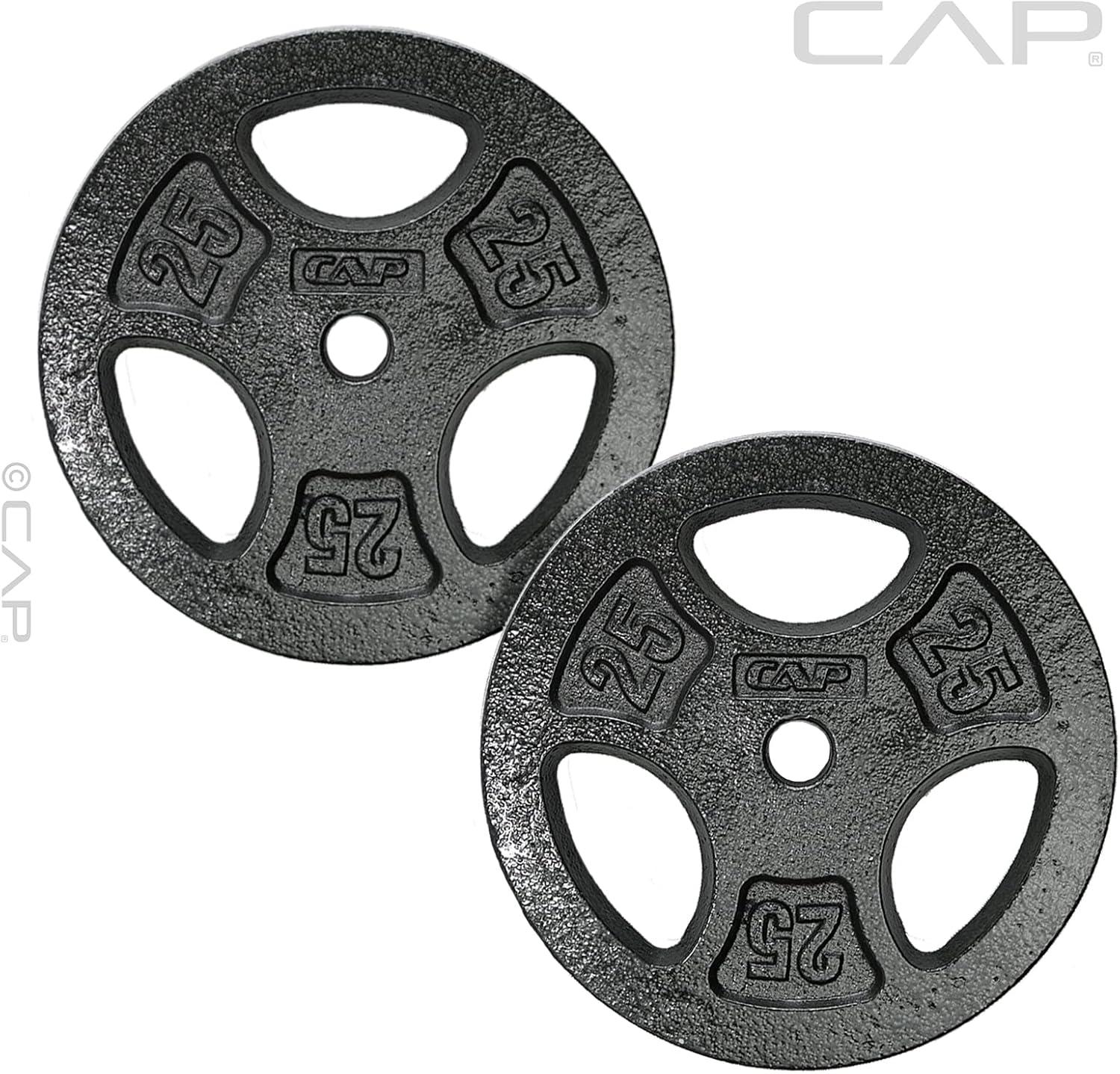 image:imageCAP Barbell Standard 1Inch Grip Weight PlatesBlack