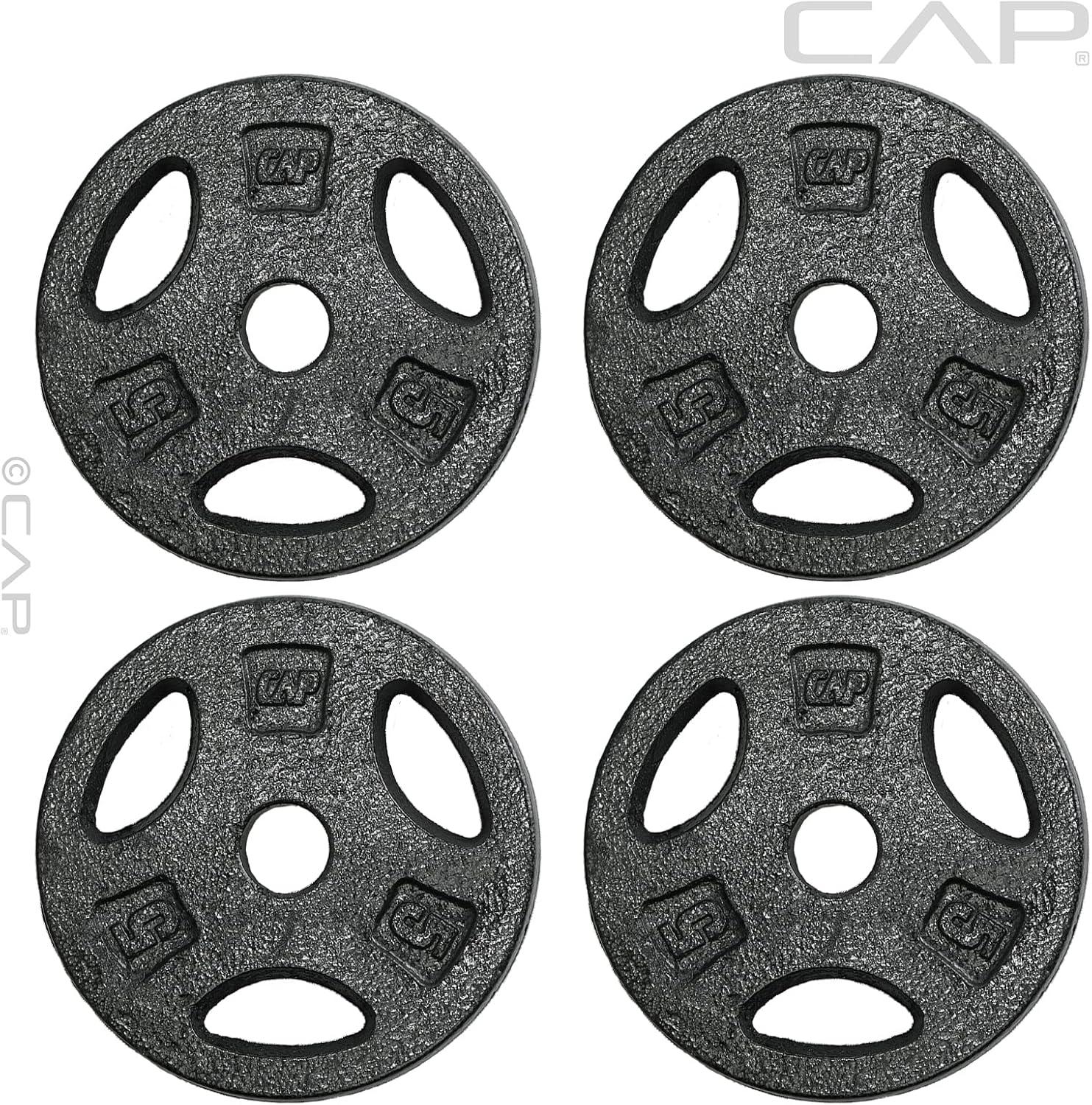image:imageCAP Barbell Standard 1Inch Grip Weight PlatesBlack