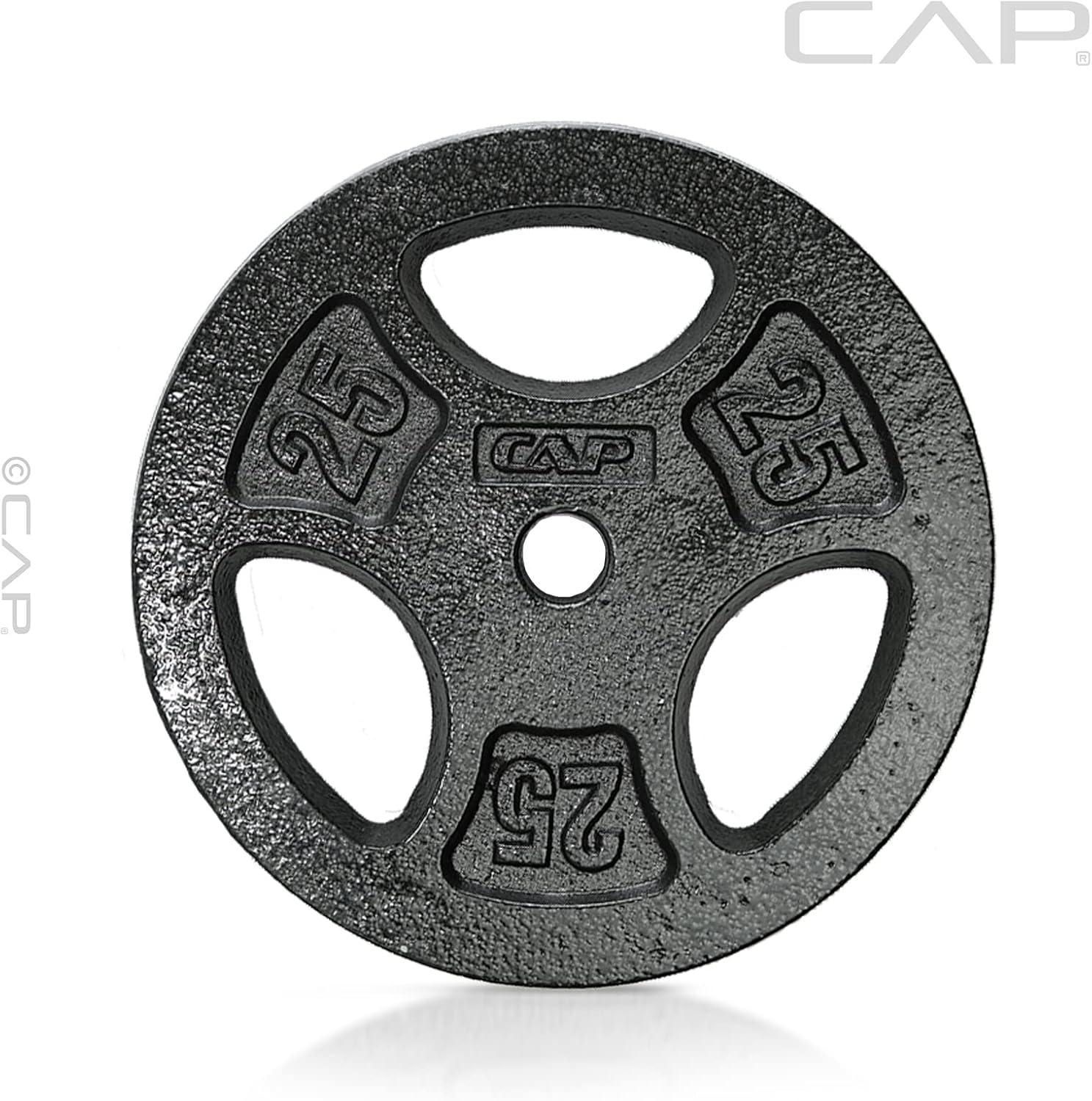 image:imageCAP Barbell Standard 1Inch Grip Weight PlatesBlack
