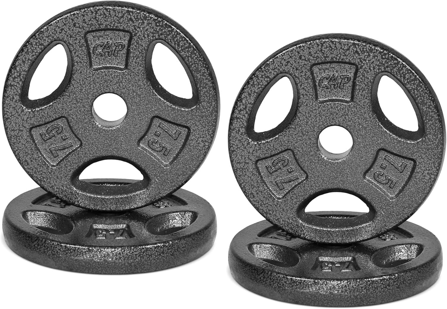 image:imageCAP Barbell Standard 1Inch Grip Weight PlatesBlack
