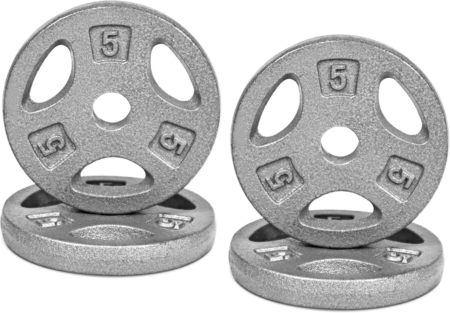 image:imageCAP Barbell Standard 1Inch Grip Weight PlatesGray
