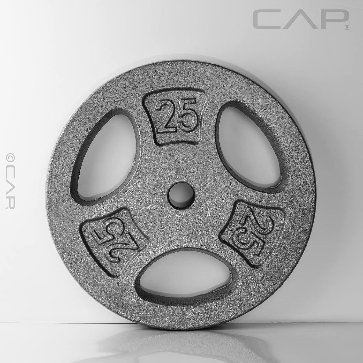 image:imageCAP Barbell Standard 1Inch Grip Weight PlatesGray