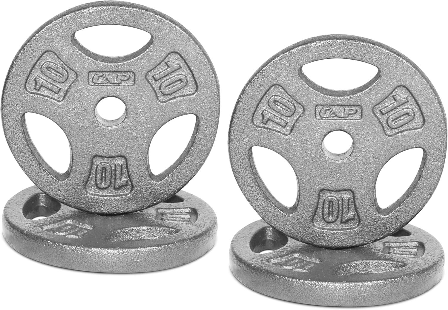 image:imageCAP Barbell Standard 1Inch Grip Weight PlatesGray