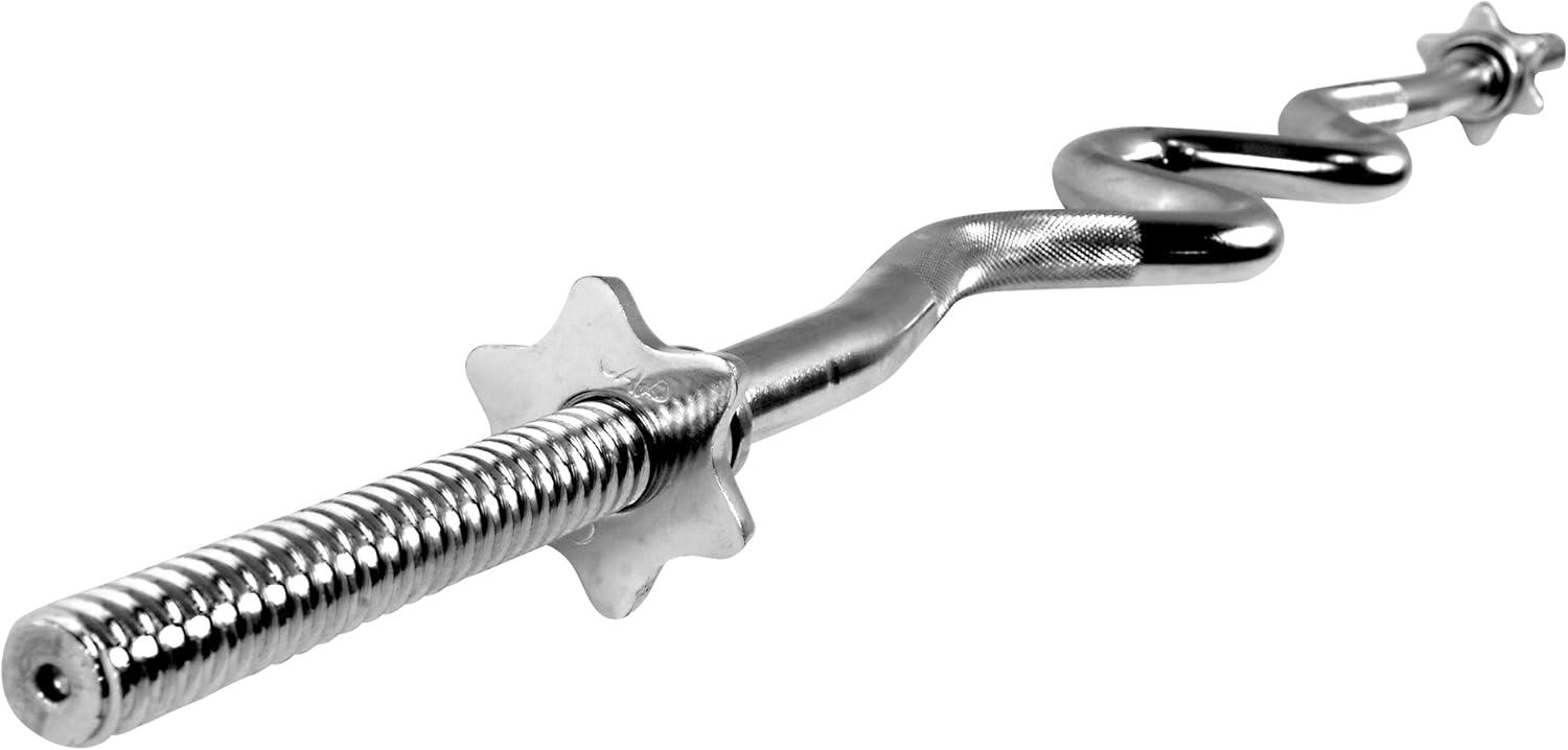 image:imageCAP Barbell Standard 1Inch Threaded Curl Bar with Collars