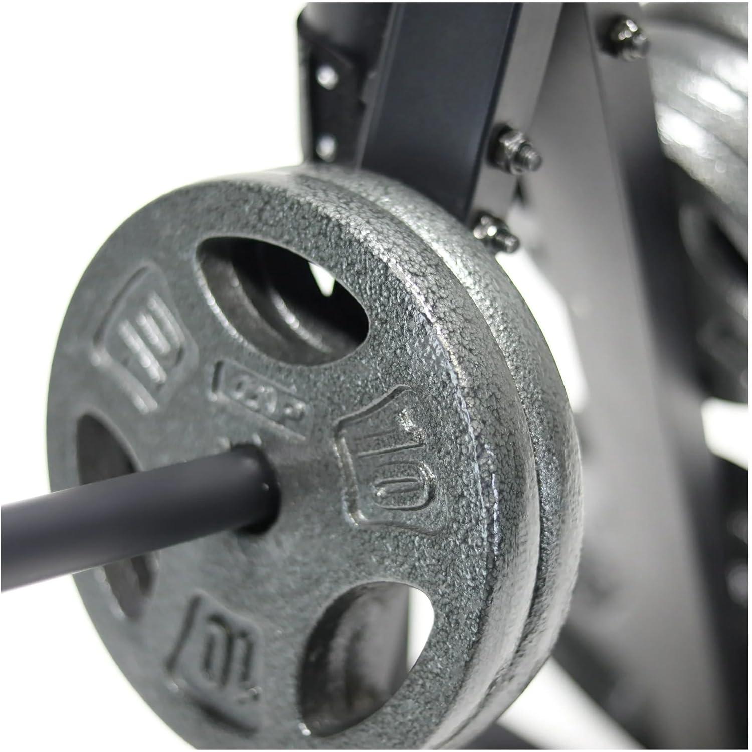 image:imageCAP Barbell Vertical Standard Weight Plate Tree Rack with Barbell Storage