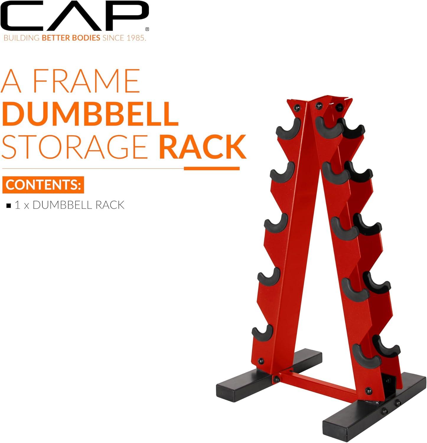 image:imageCap AFrame Dumbbell Weight Rack Color SeriesRed