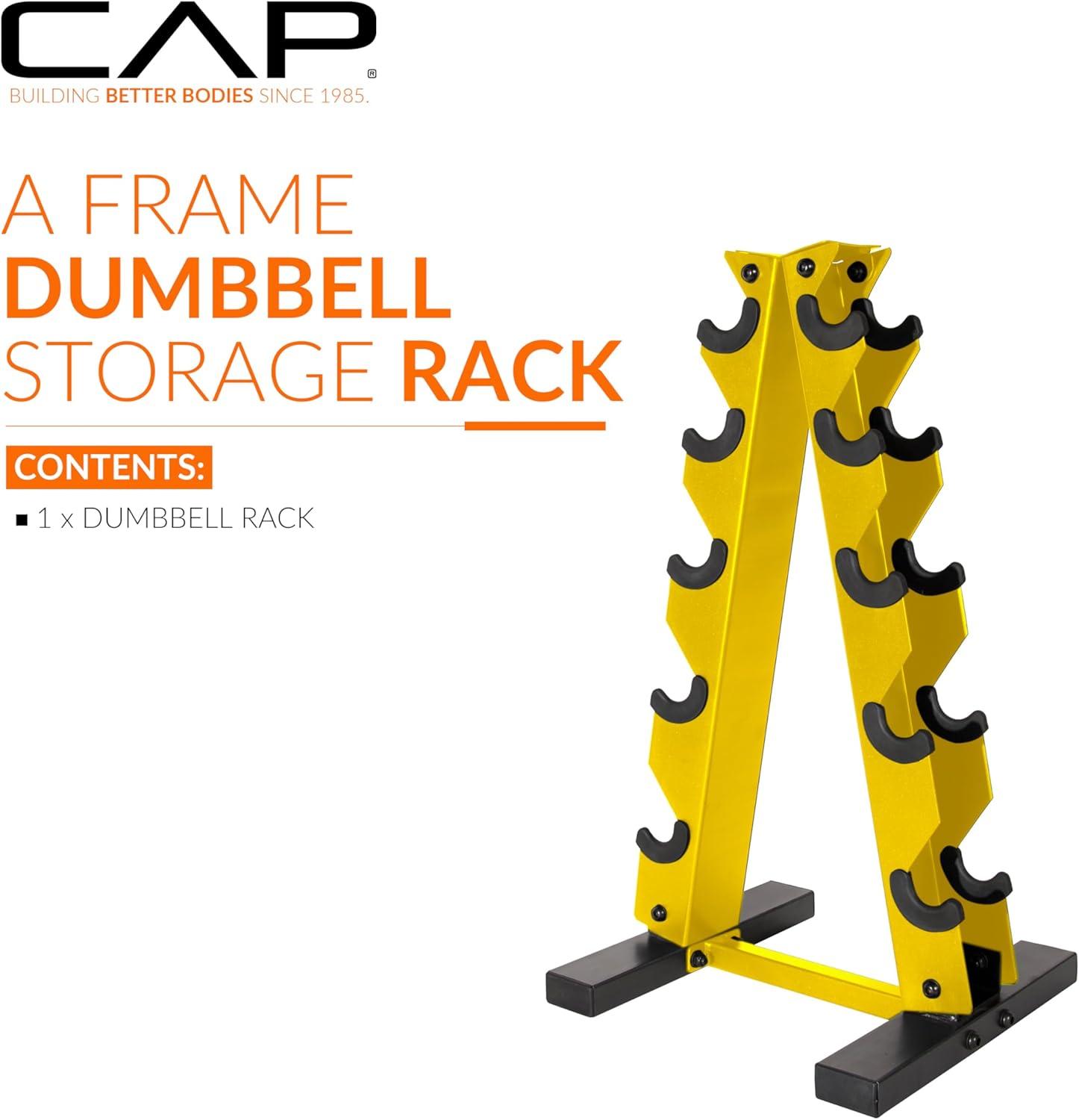 image:imageCap AFrame Dumbbell Weight Rack Color SeriesYellow