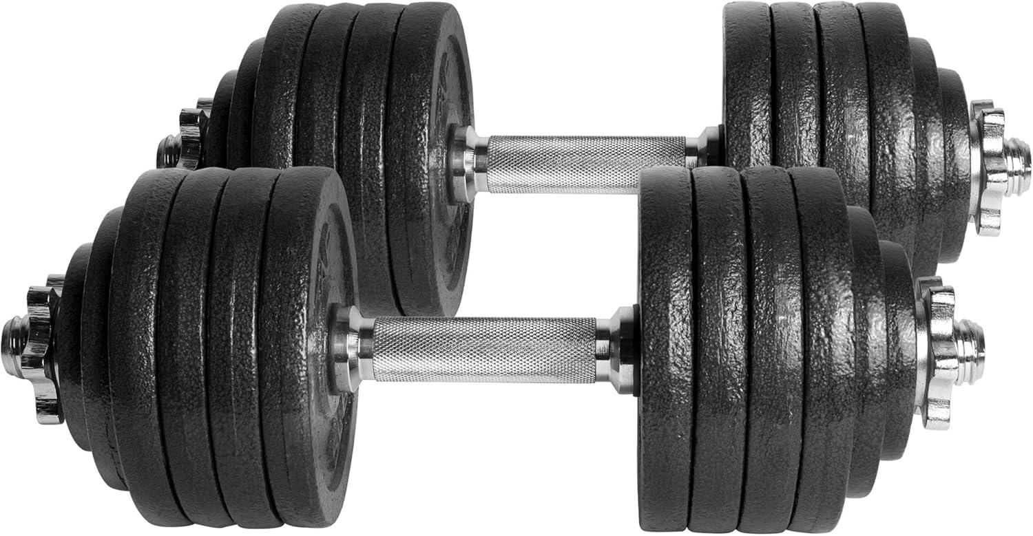 image:imageCap Barbell Adjustable Dumbbell Weight Set Multiple OptionsBlack 105 LB Pair