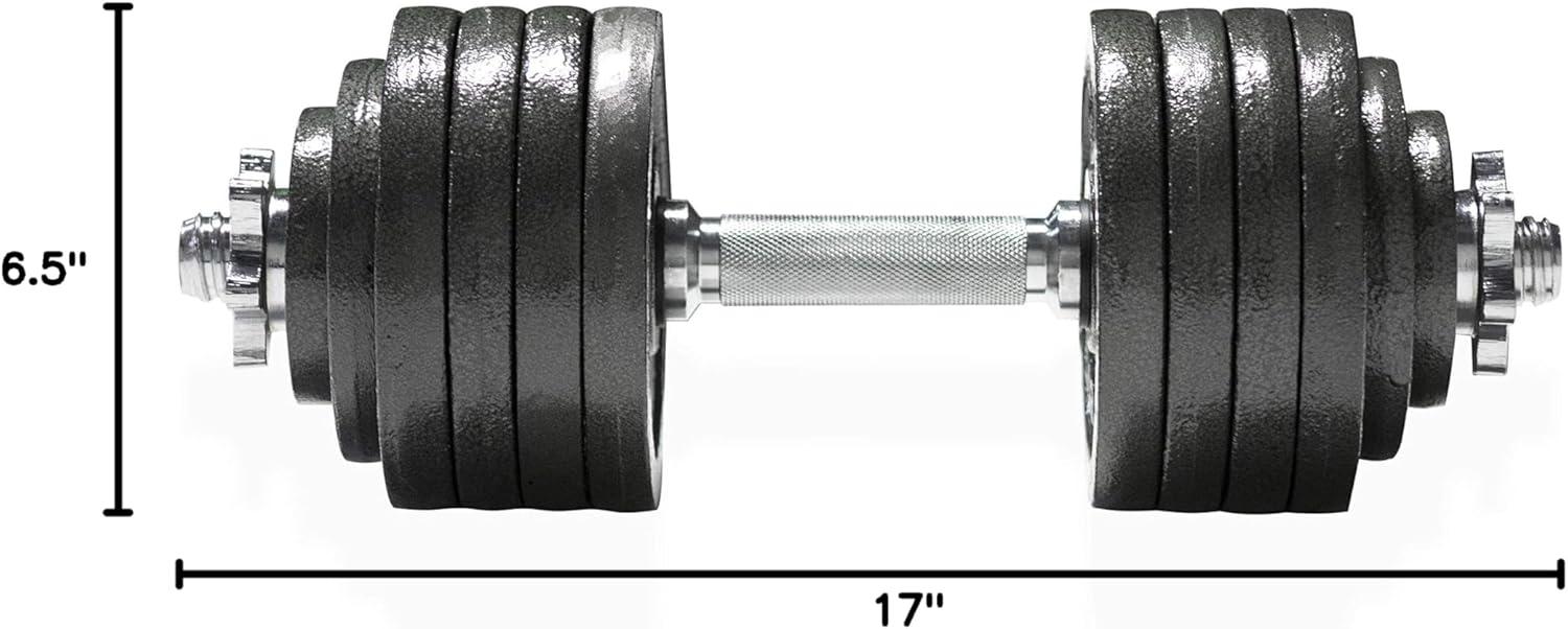 image:imageCap Barbell Adjustable Dumbbell Weight Set Multiple OptionsBlack 525 LB Single