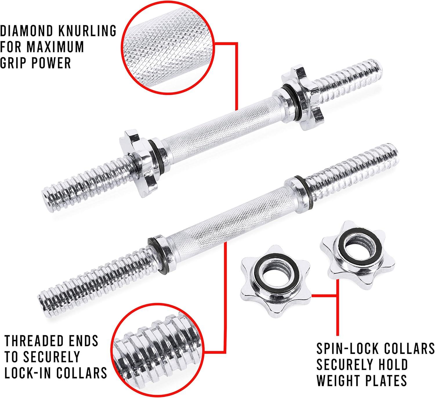 image:imageCap Barbell Adjustable Dumbbell Weight Set Multiple OptionsBlack 60 LB Pair