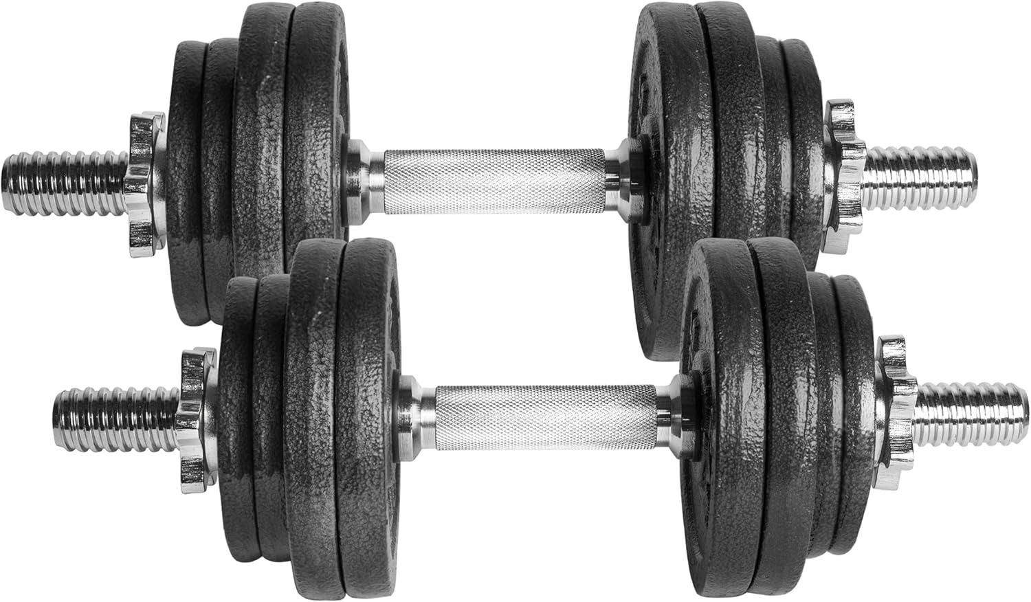 image:imageCap Barbell Adjustable Dumbbell Weight Set Multiple OptionsBlack 60 LB Pair