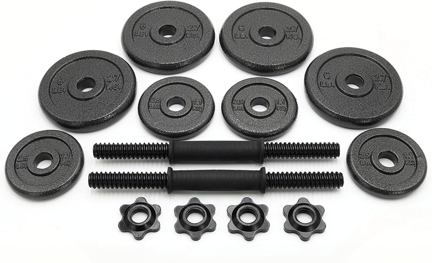 image:imageCap Barbell Adjustable Dumbbell Weight Set Multiple OptionsBlack 40 LB Pair