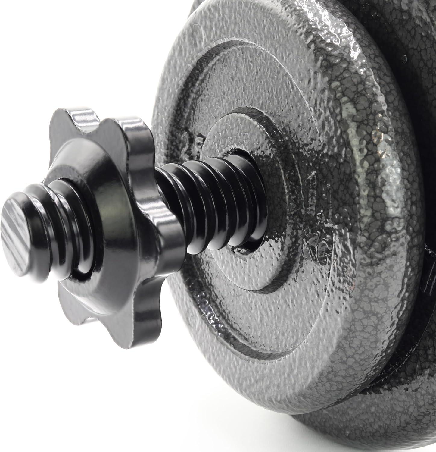 image:imageCap Barbell Adjustable Dumbbell Weight Set Multiple OptionsBlack 40 LB Pair