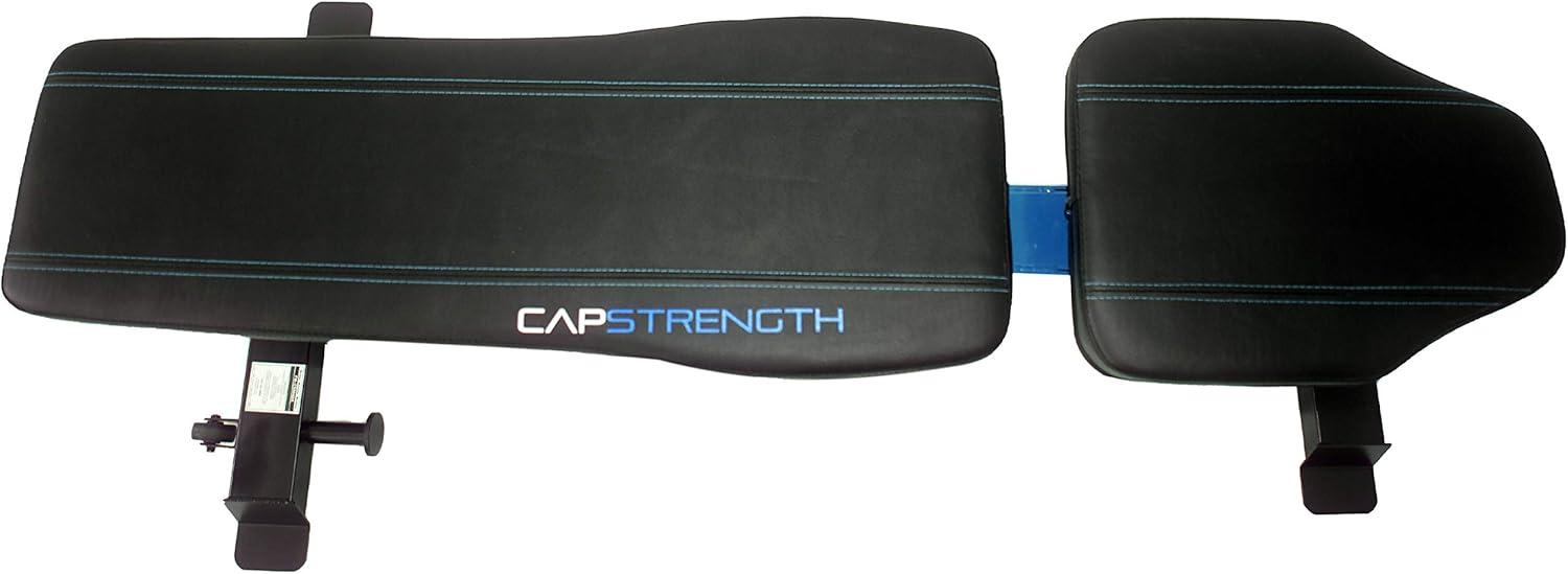 image:imageCap Barbell Deluxe Utility Weight Bench Color SeriesBlue Square Backpad