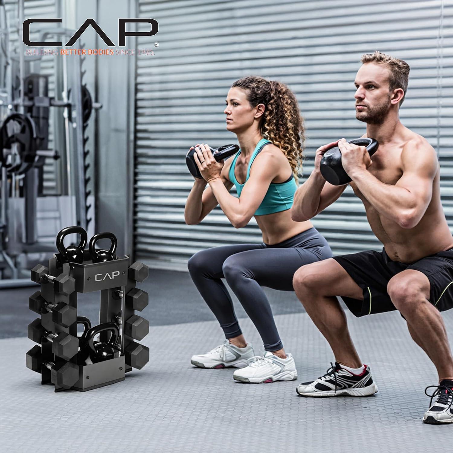 image:imageCap Barbell Dumbbell and Kettlebell Storage Rack