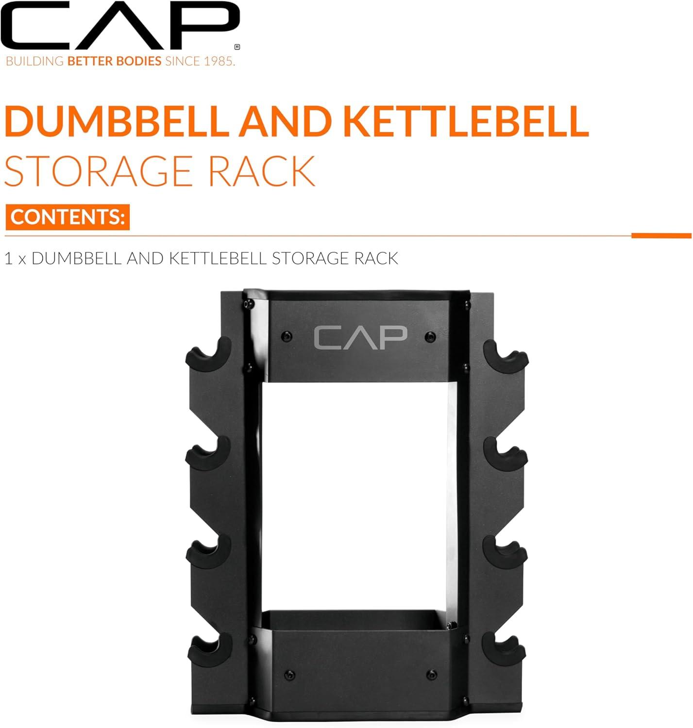 image:imageCap Barbell Dumbbell and Kettlebell Storage Rack