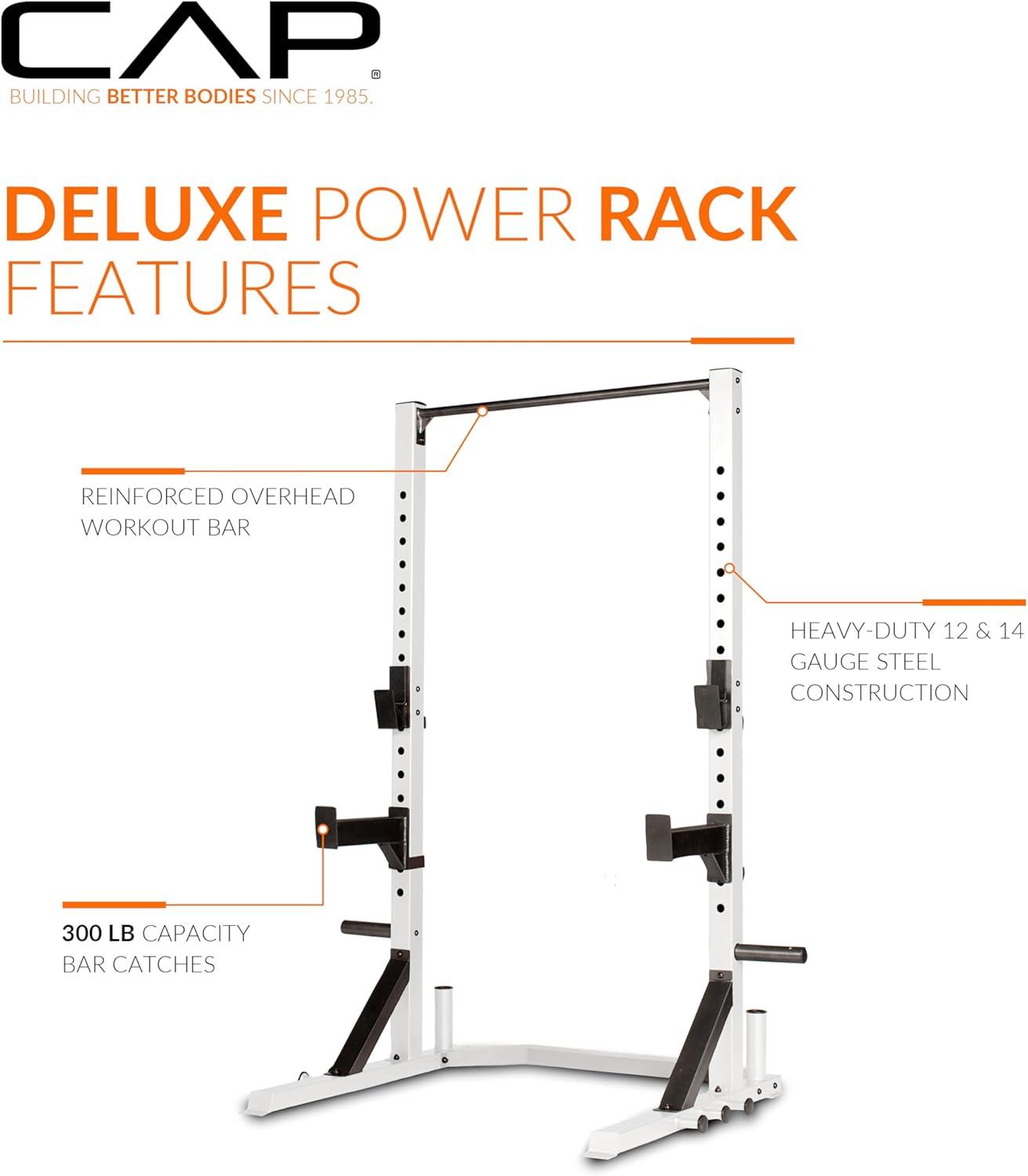 image:imageCap Barbell FM8000F Deluxe Power Rack Color SeriesWhite
