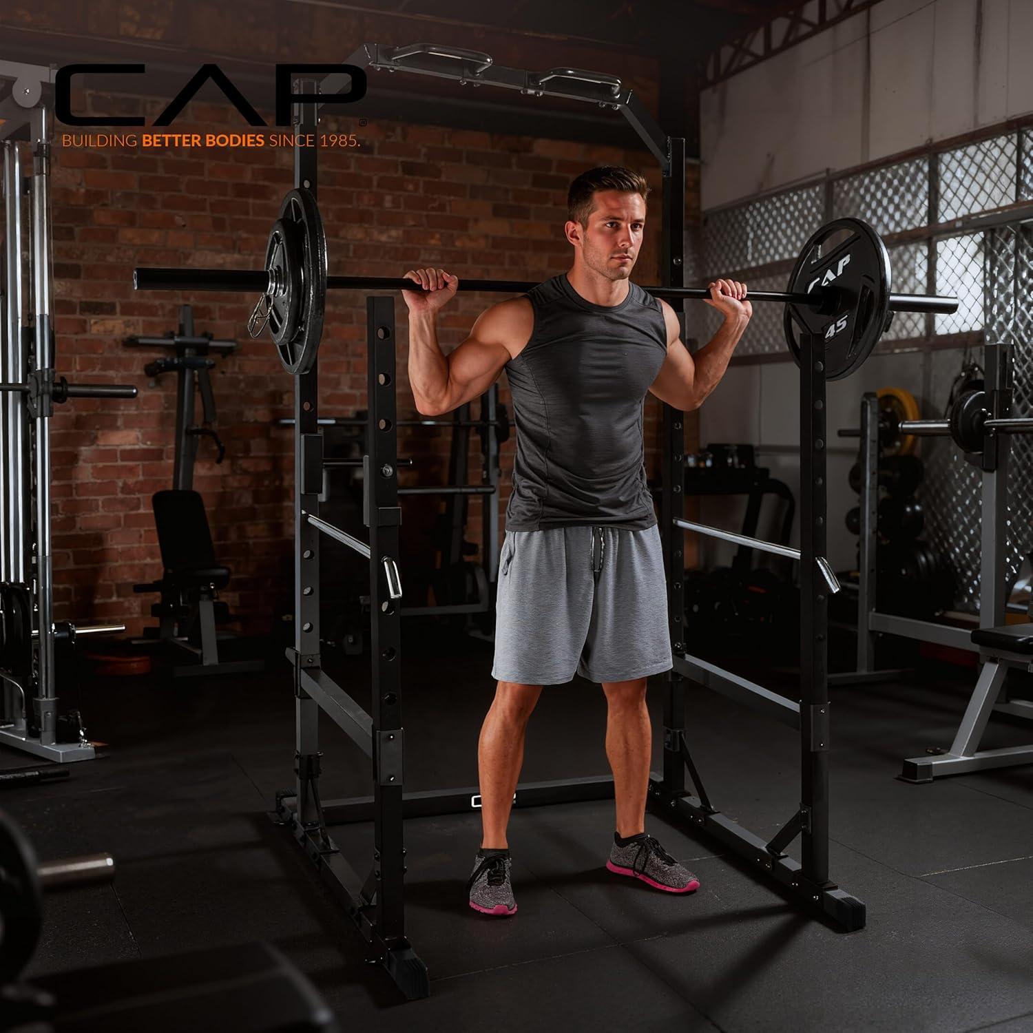 image:imageCap Barbell Multi Use Power Rack Color SeriesYellow