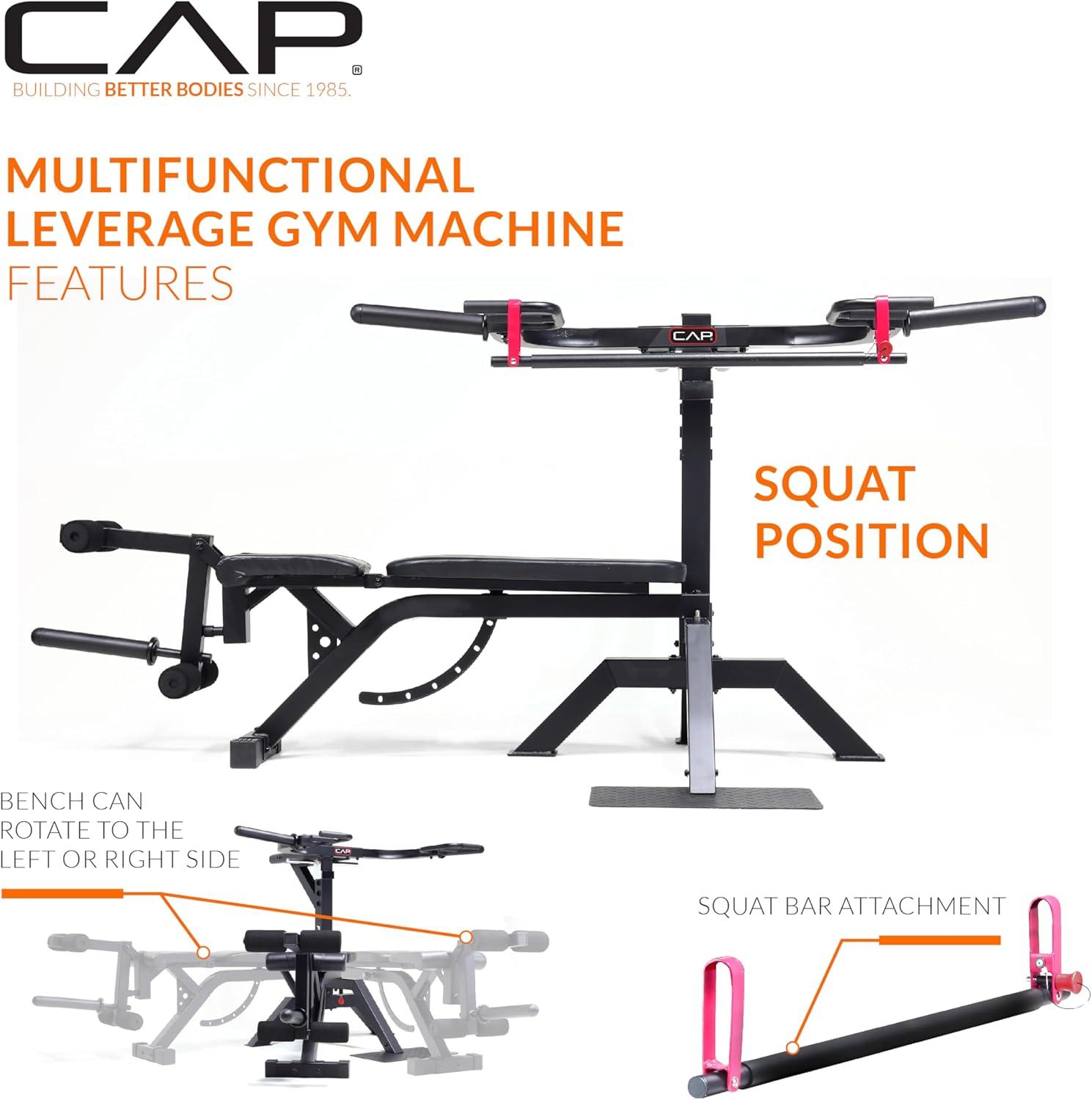 image:imageCap Barbell Multifunctional Leverage Gym Machine for FullBody Strength Training