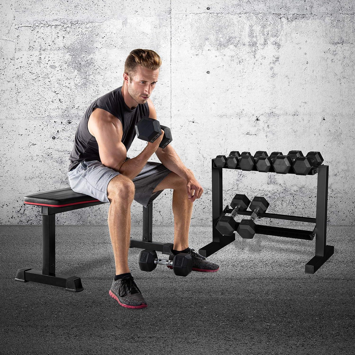 image:imageCap Barbell Two Tier Dumbbell RackBlack 24 Inch